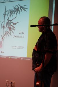 Teaching a bit of Zen Ukulele at Motor City Ukes