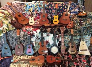 The Ukulele Dude's Collection of instruments